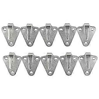 10Pcs Three-Hole Waterproof Tarpaulin Hook Trailer Connecting Net Hook Hook Iron Plate Hook Suitabl