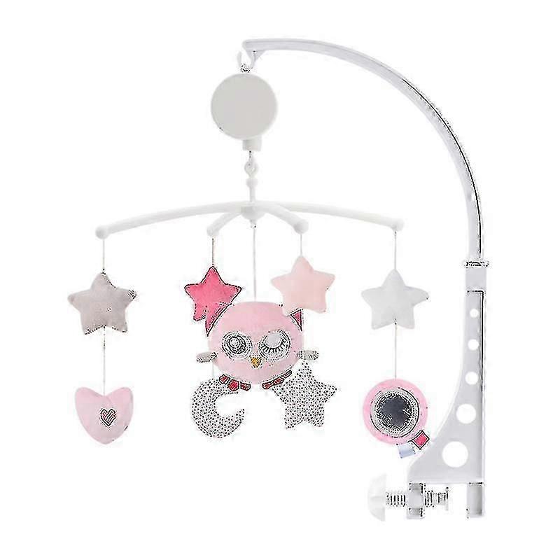 Mobile Musical Crib Rotating Stroller Bedside Bell Rattle Toy With Soft Music For Newborn Baby
