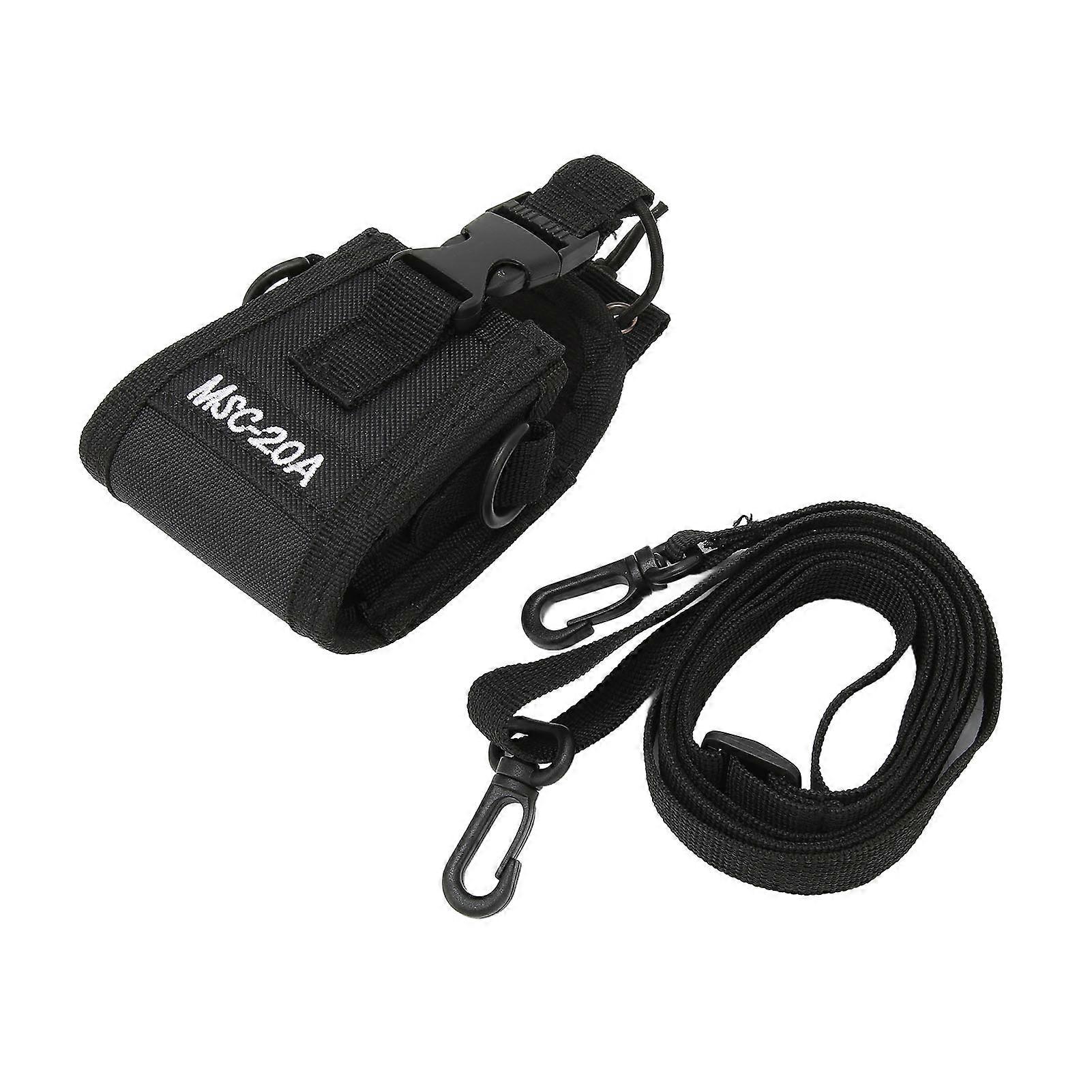 MSC‑20A 2 Way Radio Holder Bag Walkie Talkie Storage Case Bag with Shoulder Strap for Kenwood for Motorola for HYTMSC-20A
