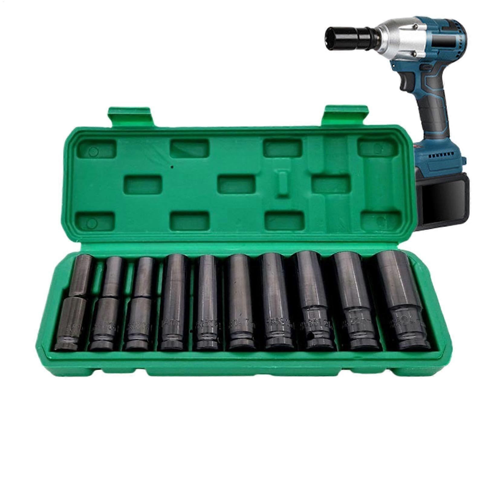 Electric Ratchet Wrench Set, 10X Flexible Joint Drive Bend, AntiSlip Grip