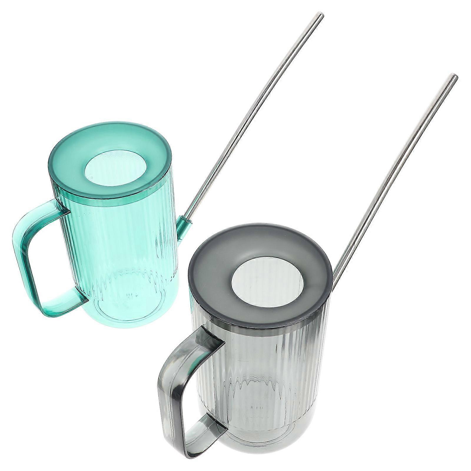 Plants Watering Can Cylindrical Simple and Practical for Gardeners Emerald Green 17x10x10cm Gardening 2 Sets