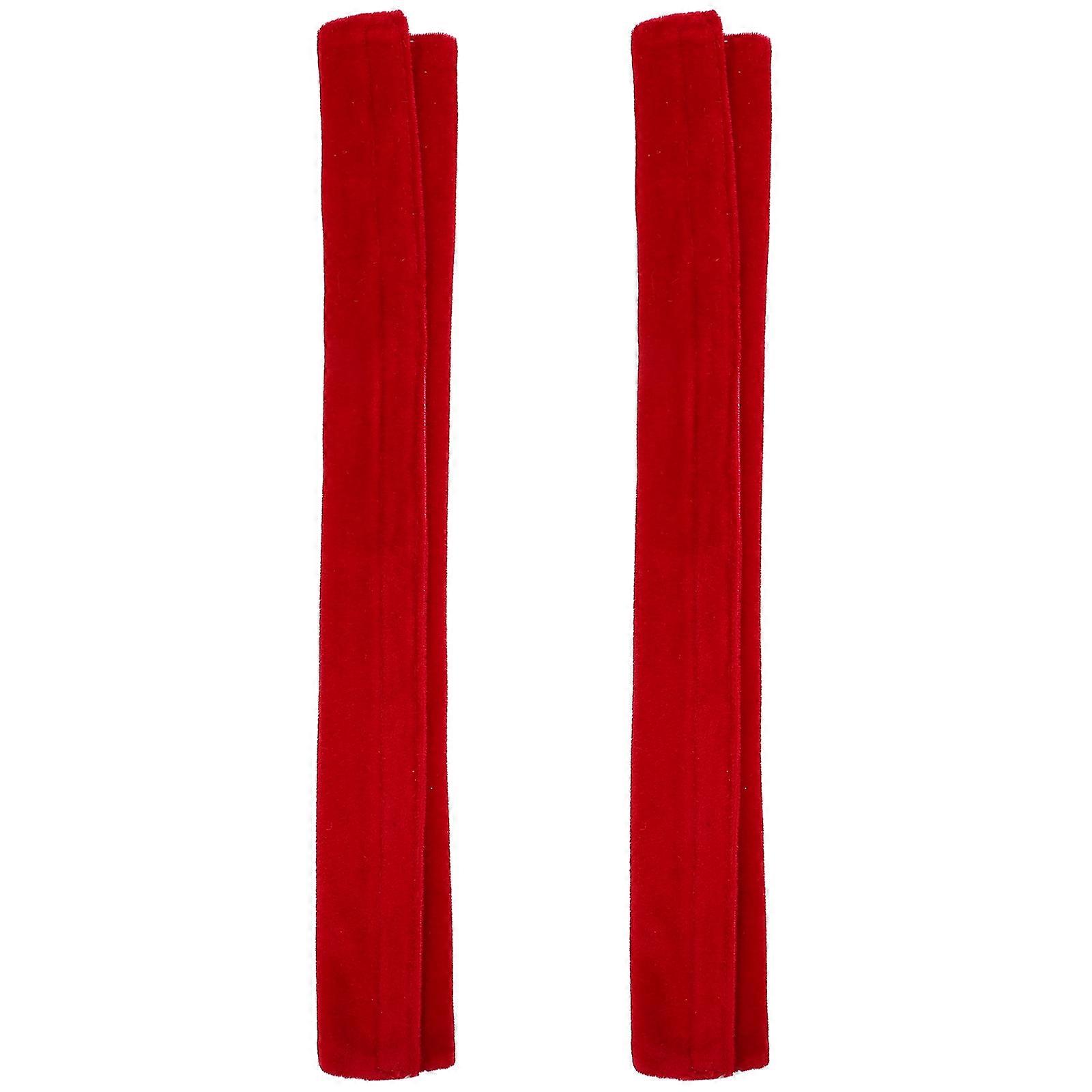 Fridge Handle Wrap Door Handle Cover Red 4x4x41cm Protect from Cold Metal Home Accessory 2Pcs