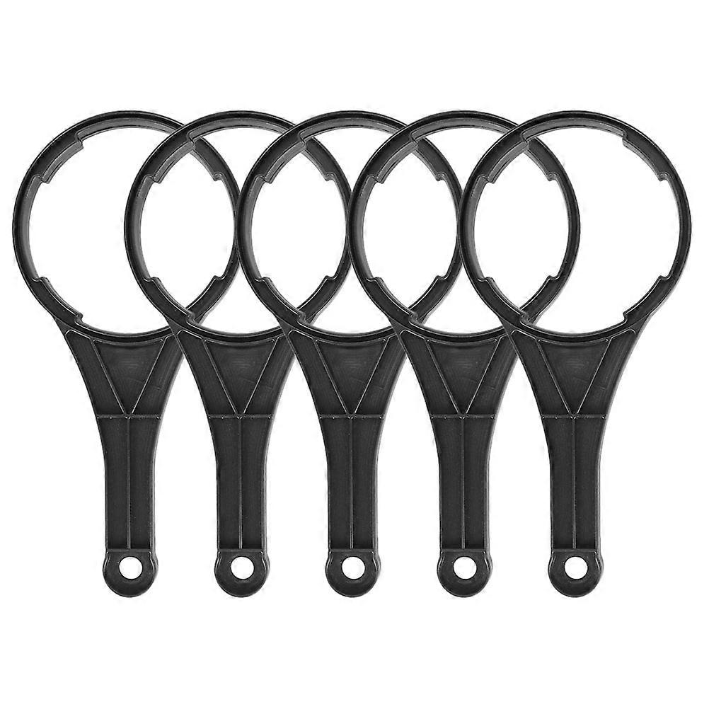 5pcs Heavy Duty Under Sink Water Filter Wrench Set – Lightweight Spanner Tool for Water Purifier Housing Maintenance