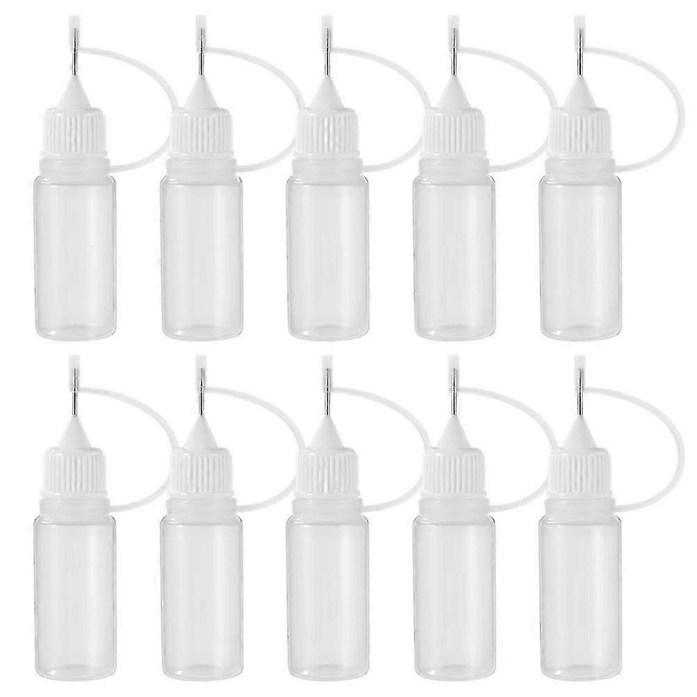 30pcs Glue Application Bottles Glue Applicator Bottles Needle Gluing Bottles Precision Tip Bottles(10ml)