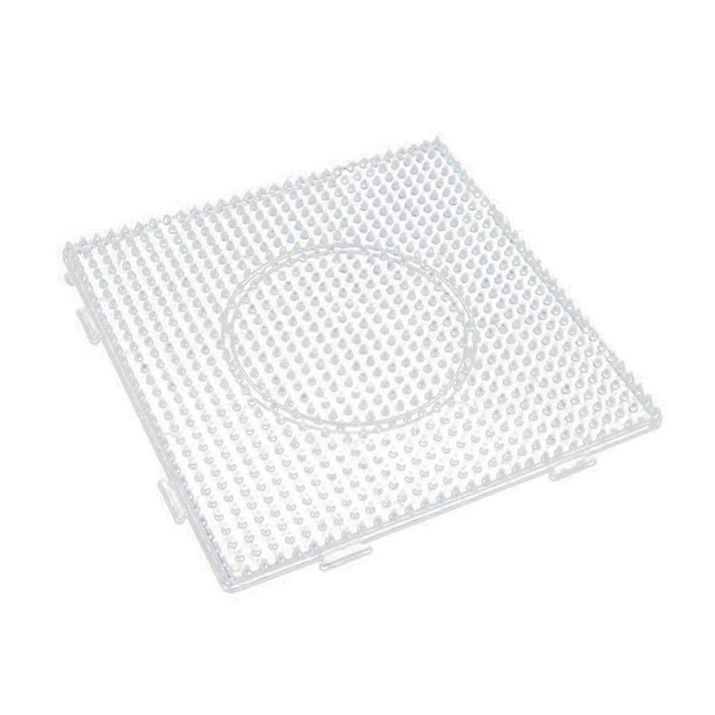 Kids Fuse Beads Board Large Square Clear Plastic Pegboards Three-dimensional Thinking Children 6 Pieces