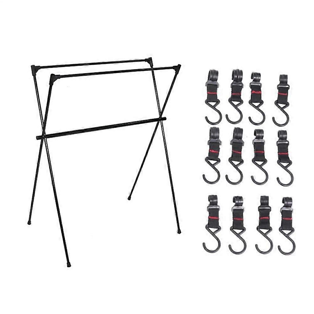 Camping Frame with THREE Rods, Ultra Light, Foldable, 50x68x88 cm, Camping Stand for Travel Utensils
