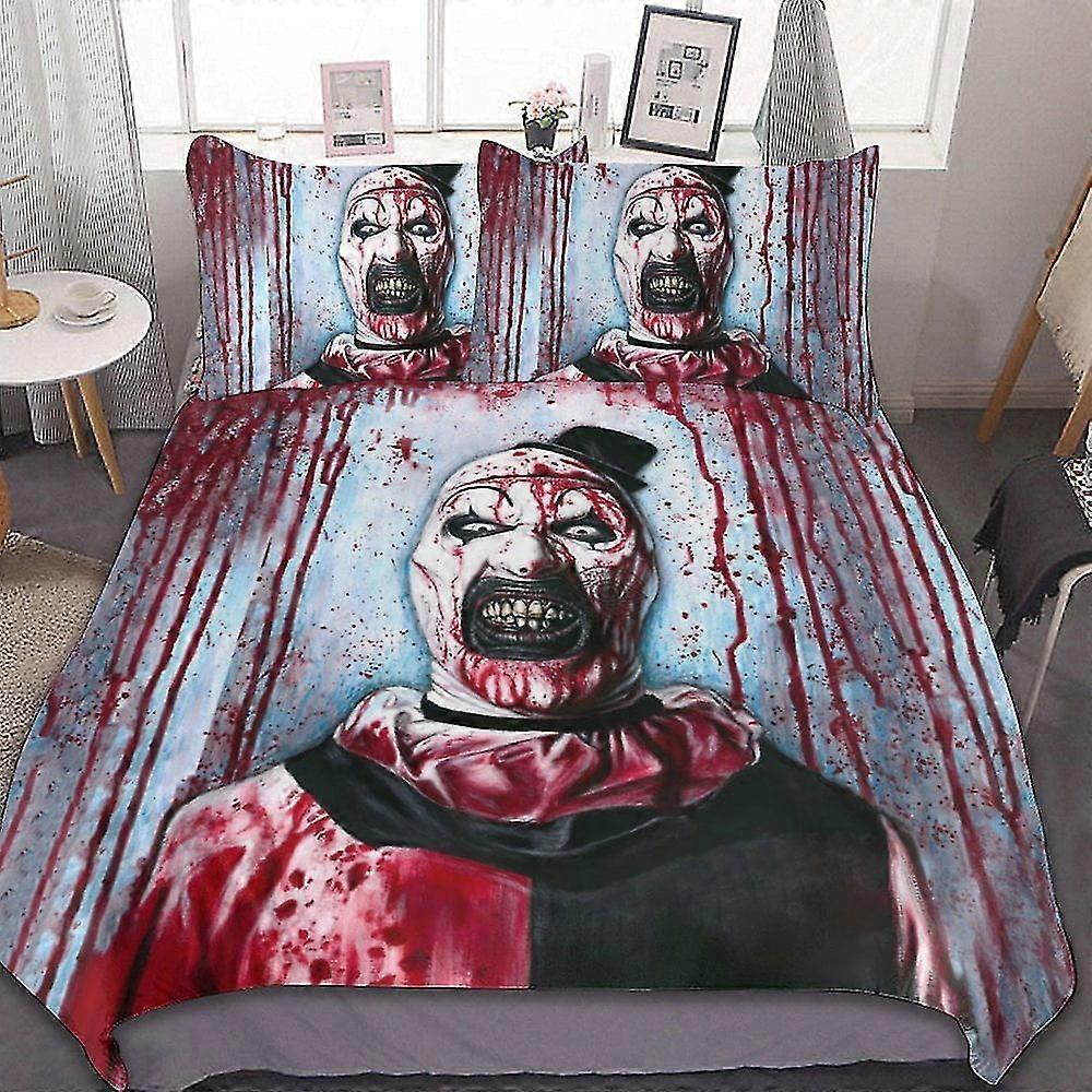 3D Printed Microfiber Bedding Set Lightweight 3 Piece Comforter Set for Kids, Includes 1 Duvet Cover and 2 Pillow Shams