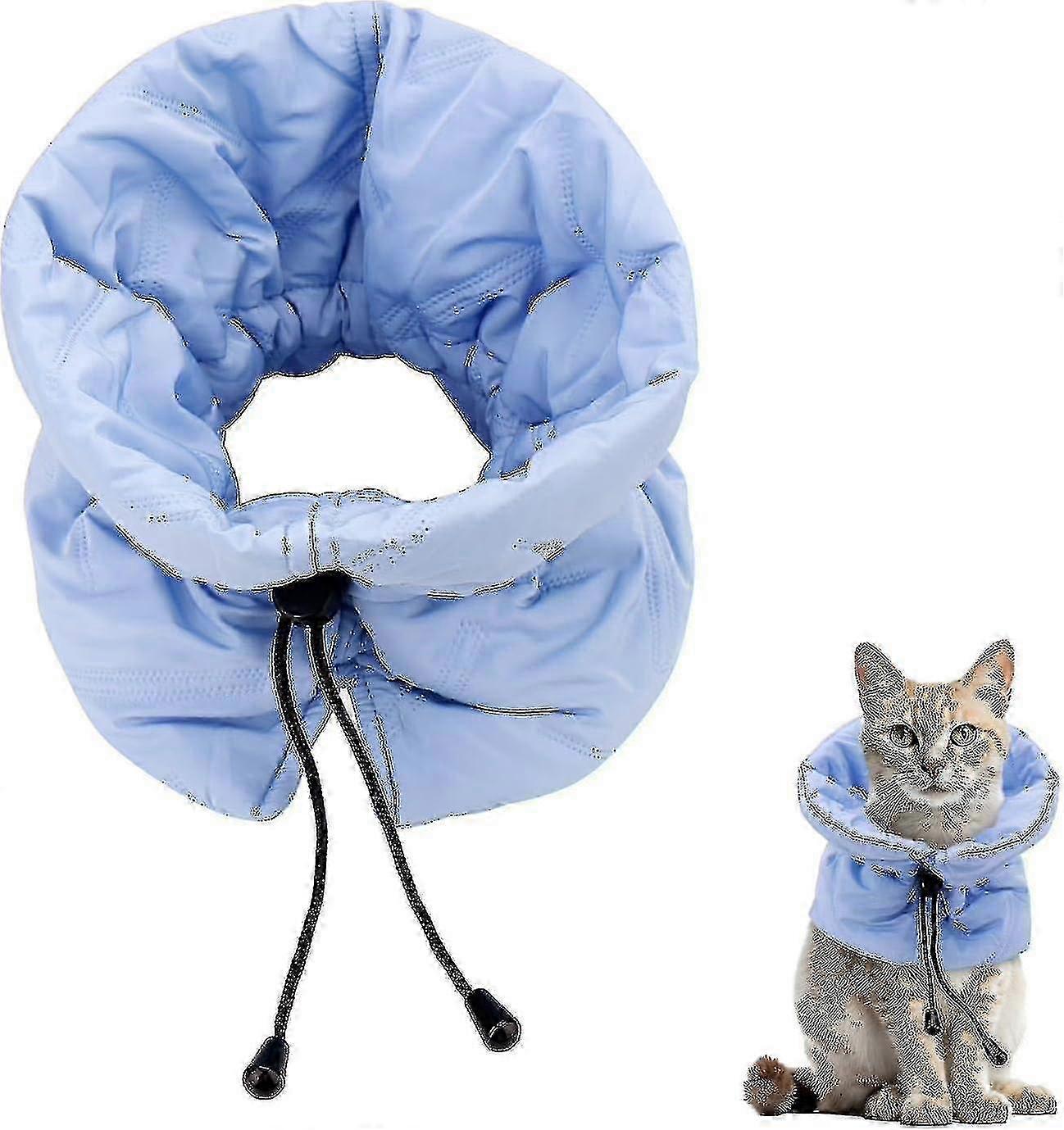 Soft Adjustable Cat Recovery Cone, Waterproof Collar for Cats, Kittens, and Puppies After Surgery to Prevent Licking