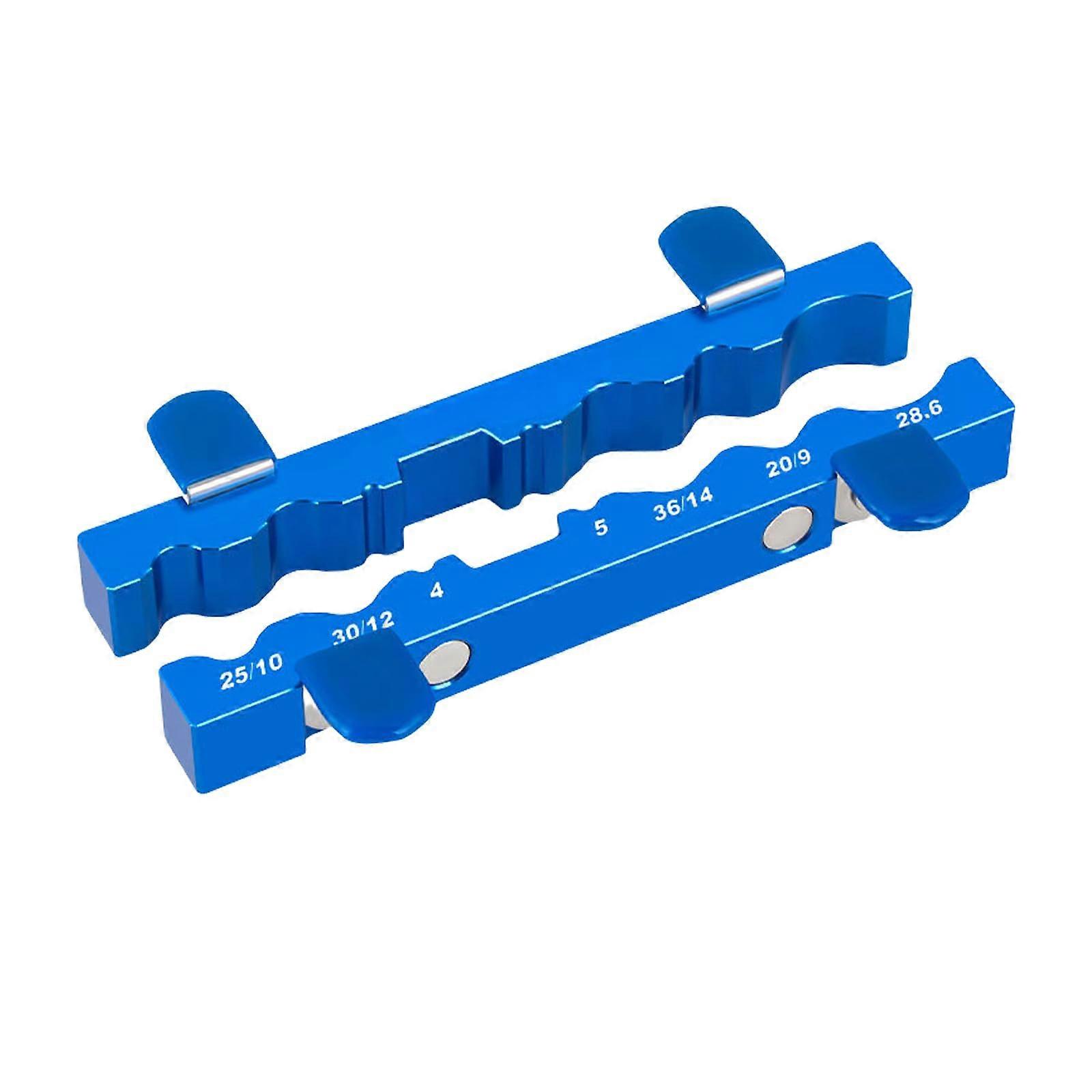 Bicycle Fork Hub Clamp 2 x Aluminum Rear Wheel Impact Mounts Vise Repair Tool with Blue Soft Jaws