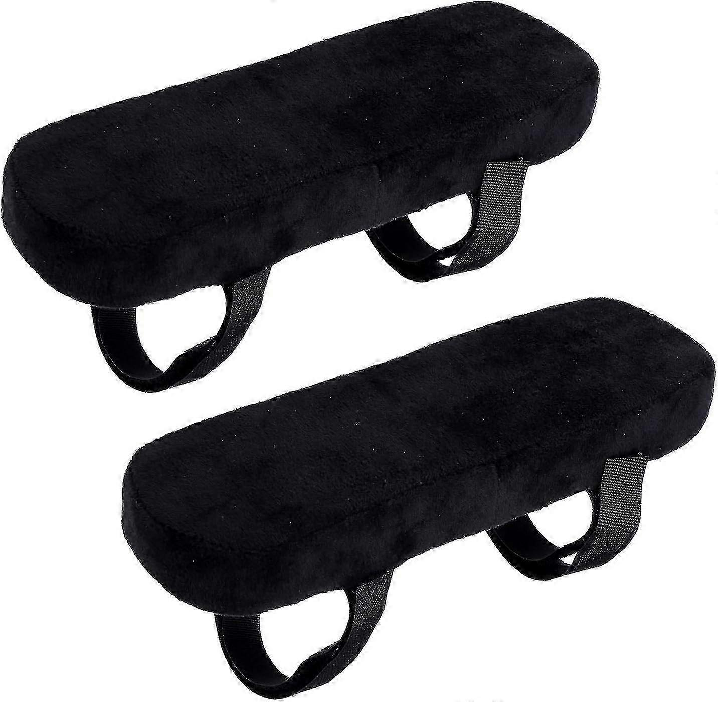 Non-Slip Memory Foam Armrest Cushions with Removable Covers for Elbow Support
