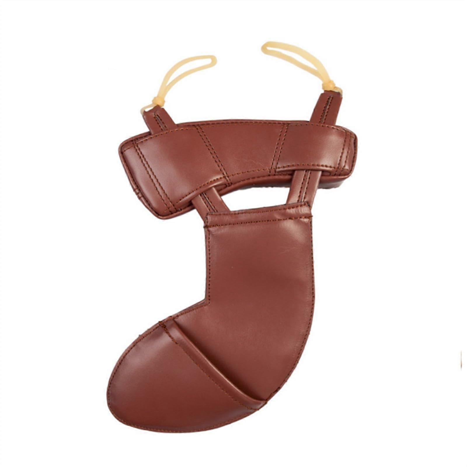 专业小提琴配件皮革下巴托垫小提琴肩托垫肩垫棕色 3/4 4/4 特殊小提琴配件