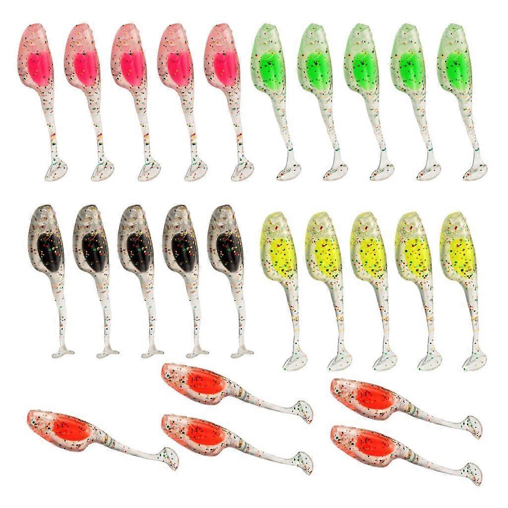 Artificial Baits Paddle Tail Swimbaits Fishing Lure for Trout T Tail Baits