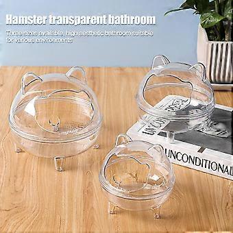 Urso banheiro médio (B)$Hamster urso dourado banheiro pet transparente chinchila dinossauro banheiro banho areia banho banho à prova de respingos banheiro