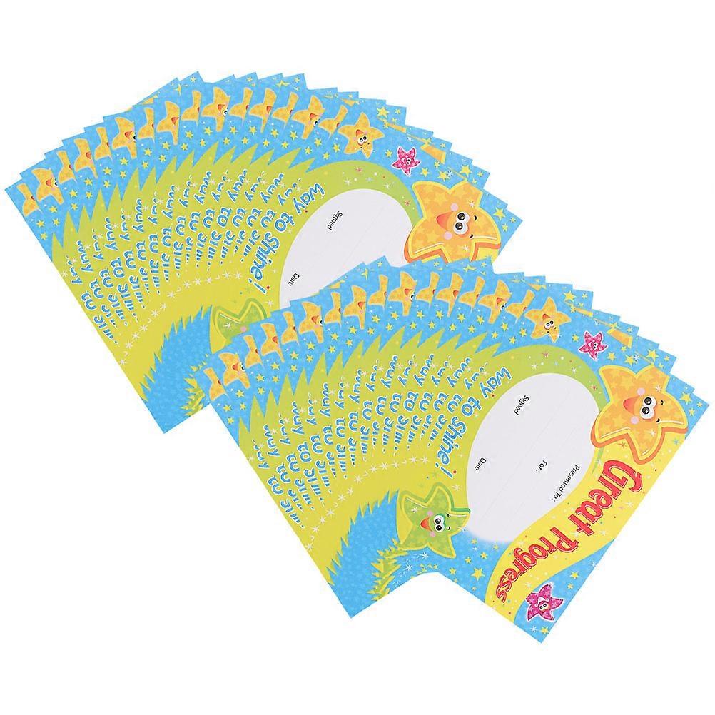 Academic Students Award Paper Blue A6 Size Rectangular Shape Motivation Function Graduation Ceremony 200 Sheets