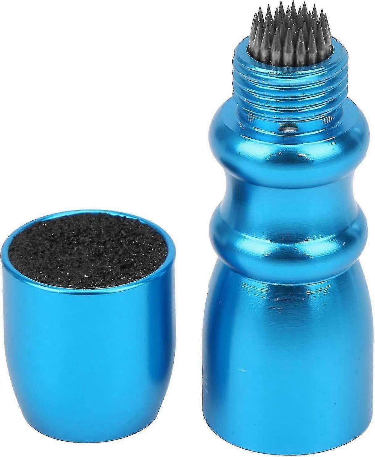 Snooker Pool Cue Tip Shaper, Billiard Stick Repair Tools Shaper Aerator Billiard Cue Tip Tool Repair Tools Billiard Cue Care Accessories (1pc, Blue)
