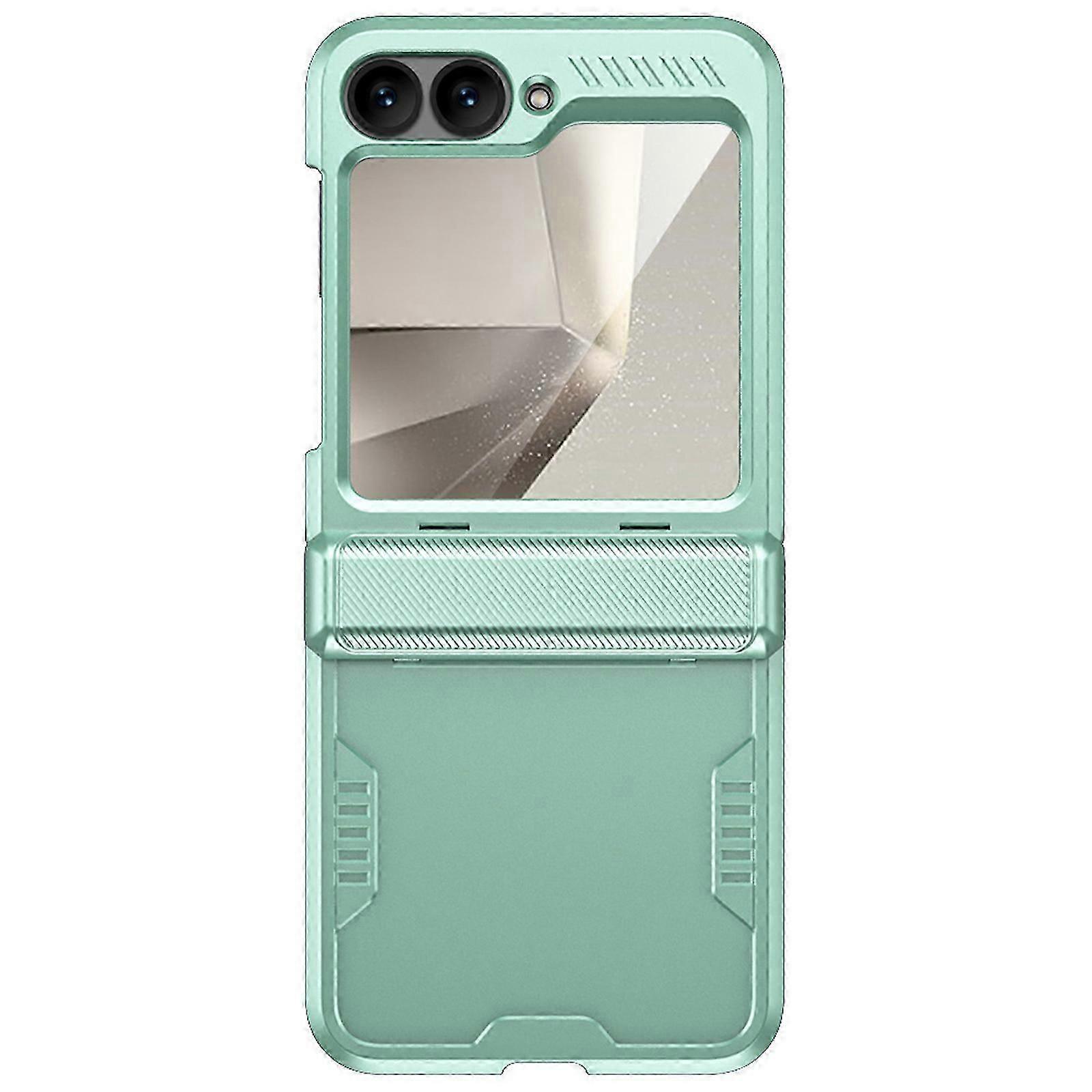for Samsung Z Flip 6 Case with Hinge Protection & Front Screen Protector, Slim Shockproof Rugged Full Body Protective Case for Z Flip 6