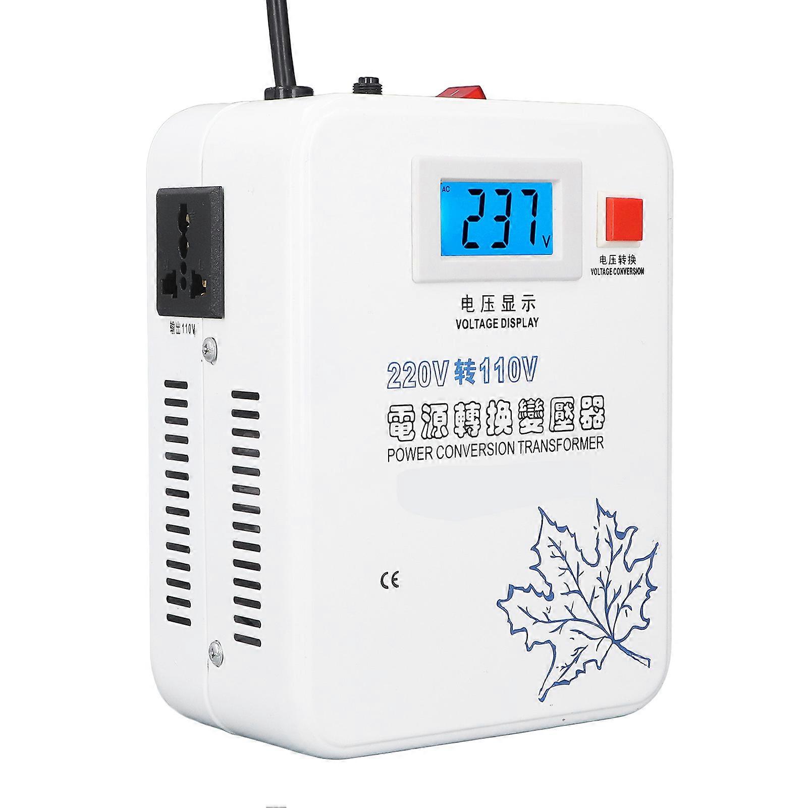 AC Voltage Converter 2000W  To  Buck Transformer 2 Universal Socket High Efficiency Power Converter