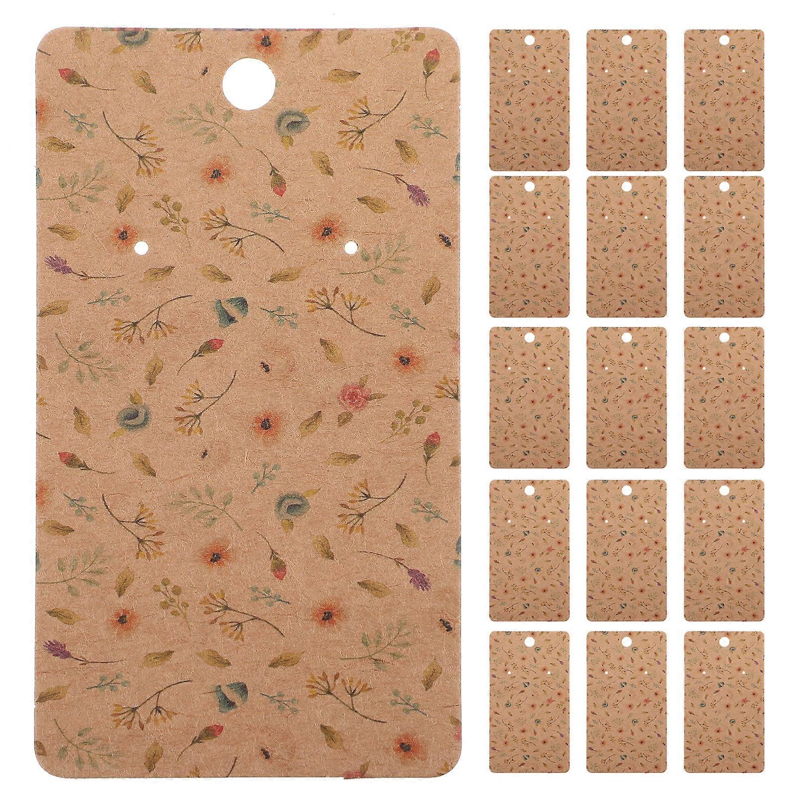 Earring Display Cards Jewelry Display Rectangular 9.00X5.00X0.10cm Blank Design 100Pcs