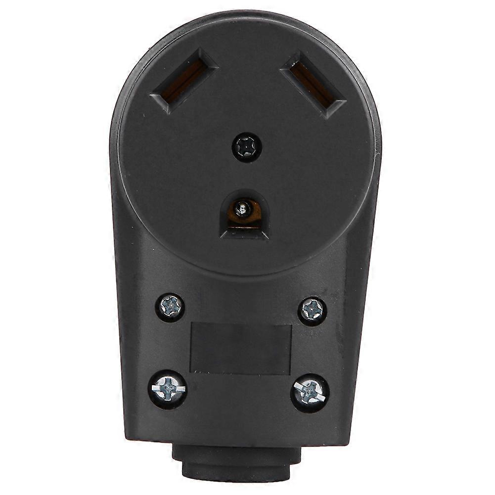 RV 30 AMP Receptacle Electrical Female Plug Adapter with Easy Grip Handle