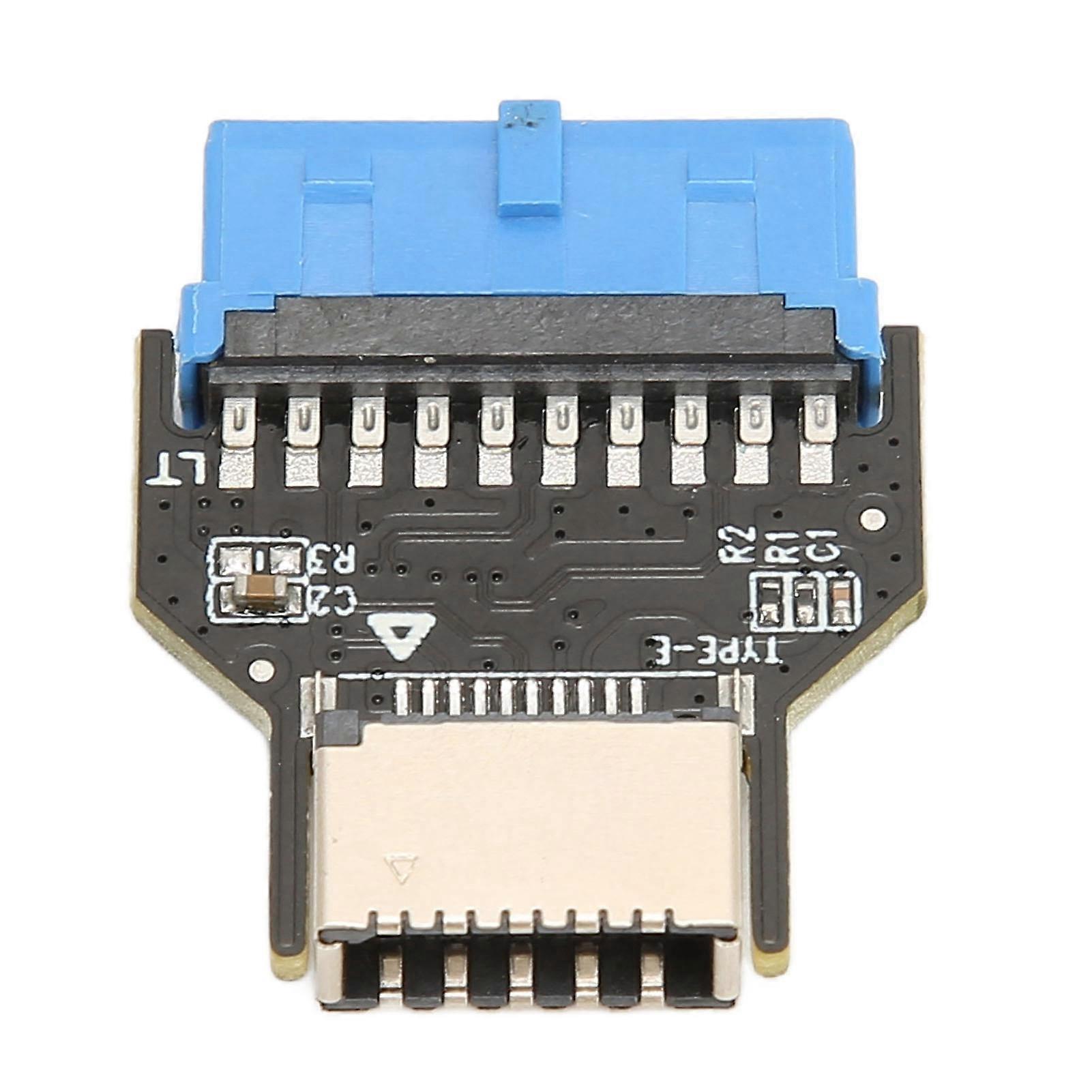 USB Front Panel USB3.0 to Type C Front A Key Interface USB 3.0 19PIN Adapter for PC Motherboard