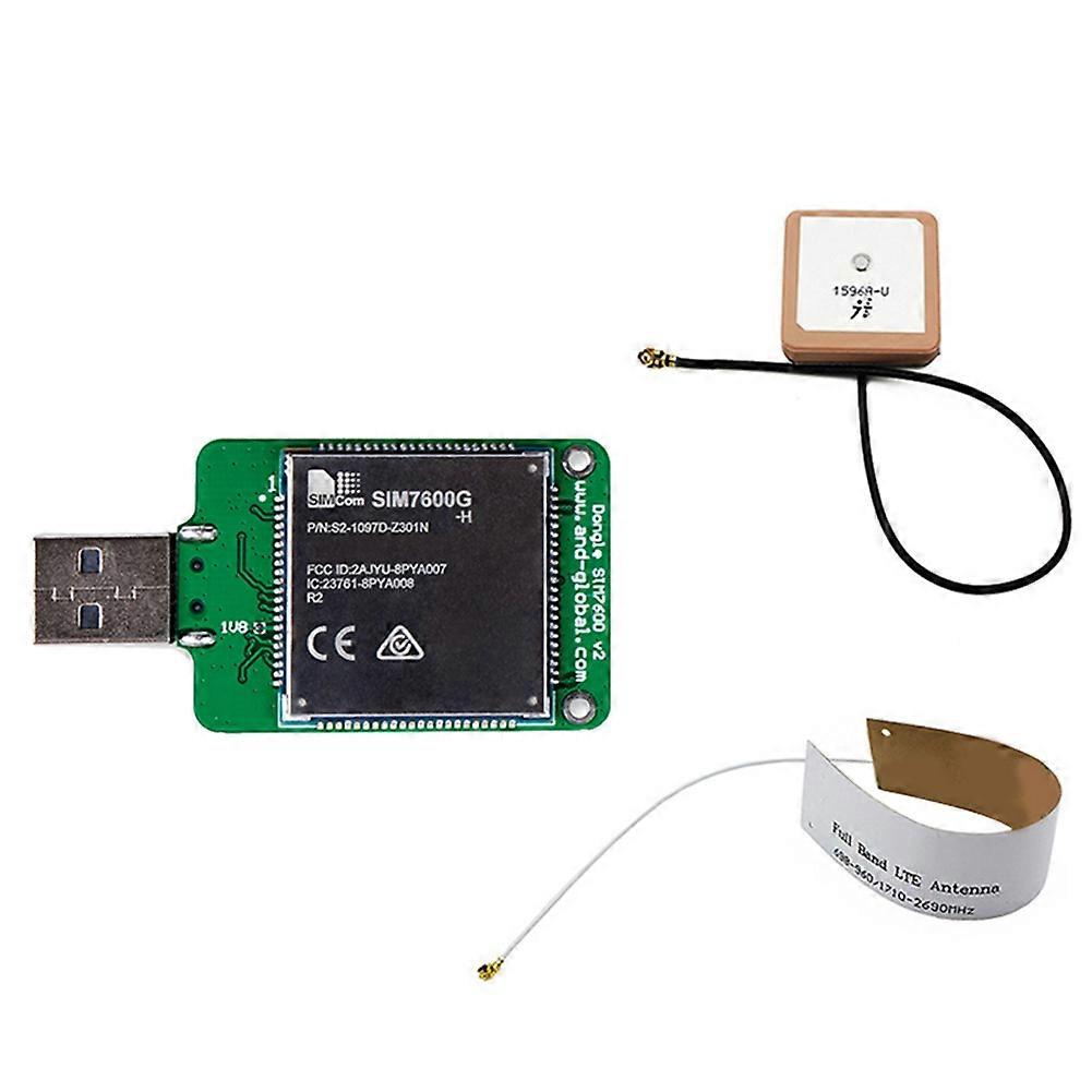 SIMCOM SIM7600G H USB Dongle with Antenna HSPA+ GSM GPRS EDGE UMTS LTE 4G Cat4 Module for SIM7600 SIM7500 SIM7600X-H