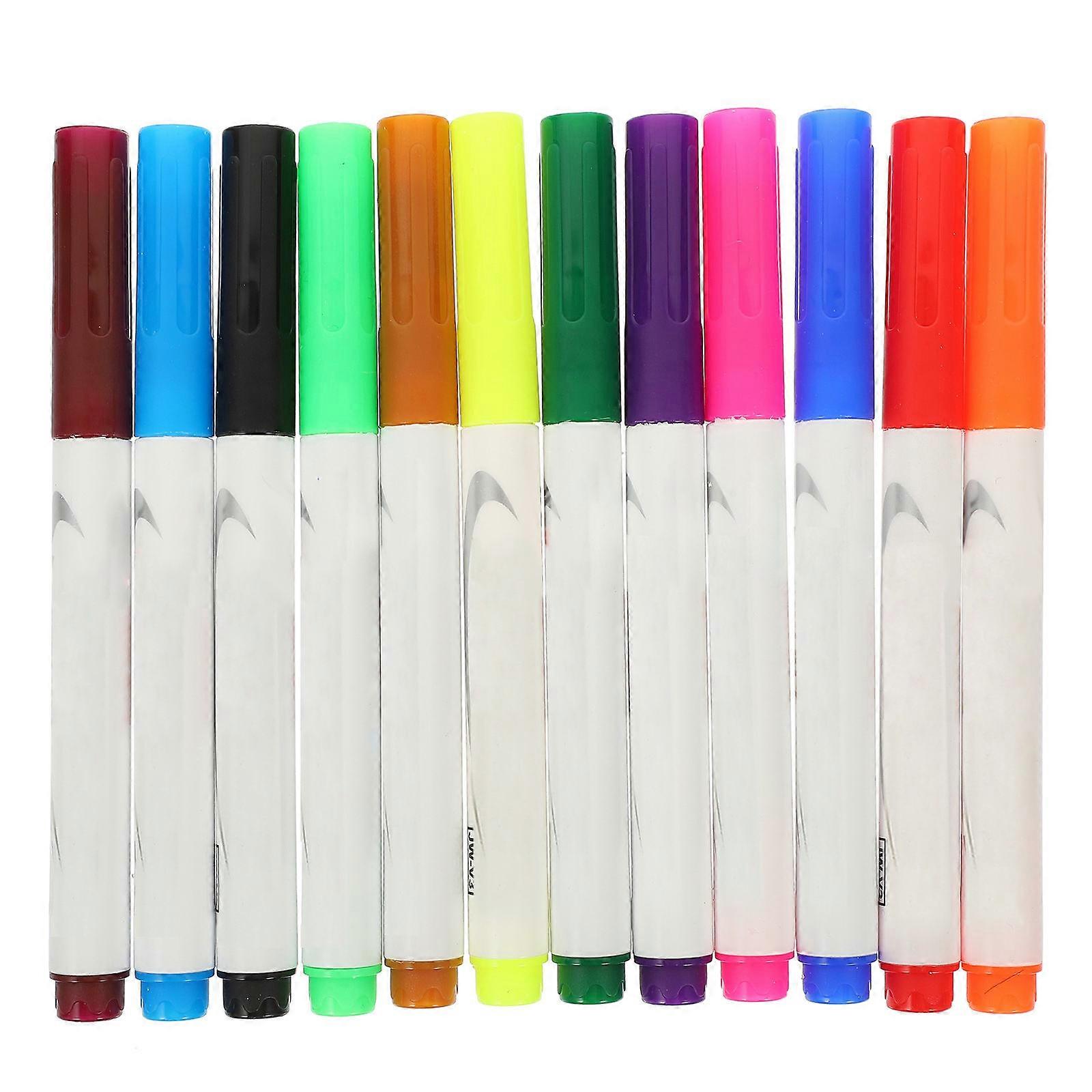 Whiteboard Markers Dry Erase Markers for Erasable Use 12Pcs Portable Pens