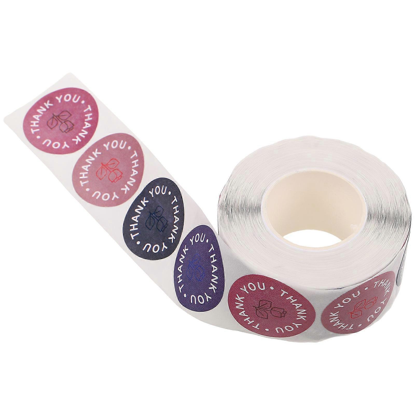 Rose Thank You Self Adhesive Stickers for Wrapping, Peeling, and Sticking – Perfect for Parties, Weddings, and Expressing Gratitude
