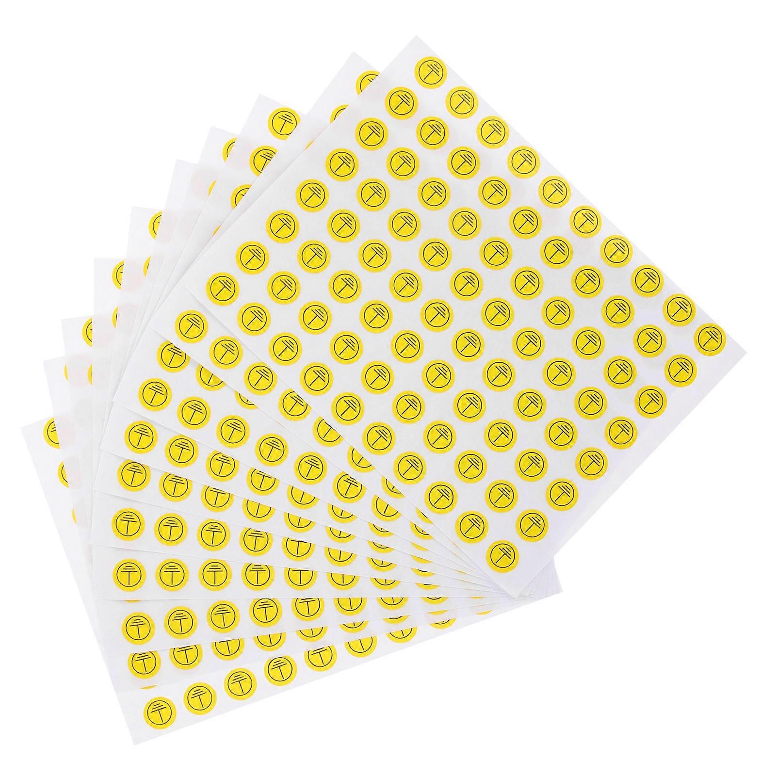 800pcs Earth Ground Symbol Stickers for Electrical Safety – Durable Protective Warning Labels for Easy Application on Electrical Equipment