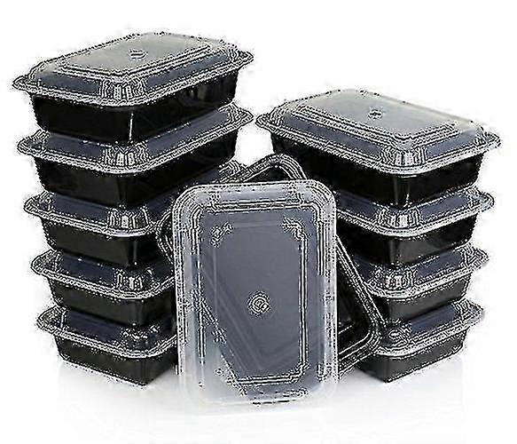Premium Stackable Microwave Food Container Meal Boxes - 10 Pack Reusable Lunchboxes by Kabalo for Convenient Meal Prep