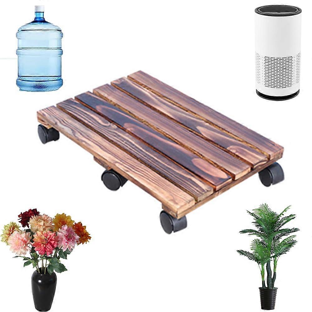Sturdy Plant Wagon with 360° Swivel Wheels for Easy Movement. Rectangular Plant Stand with Flower Pot Cart Saves Time and Effort. / 30 * 60cm 30*60cm.