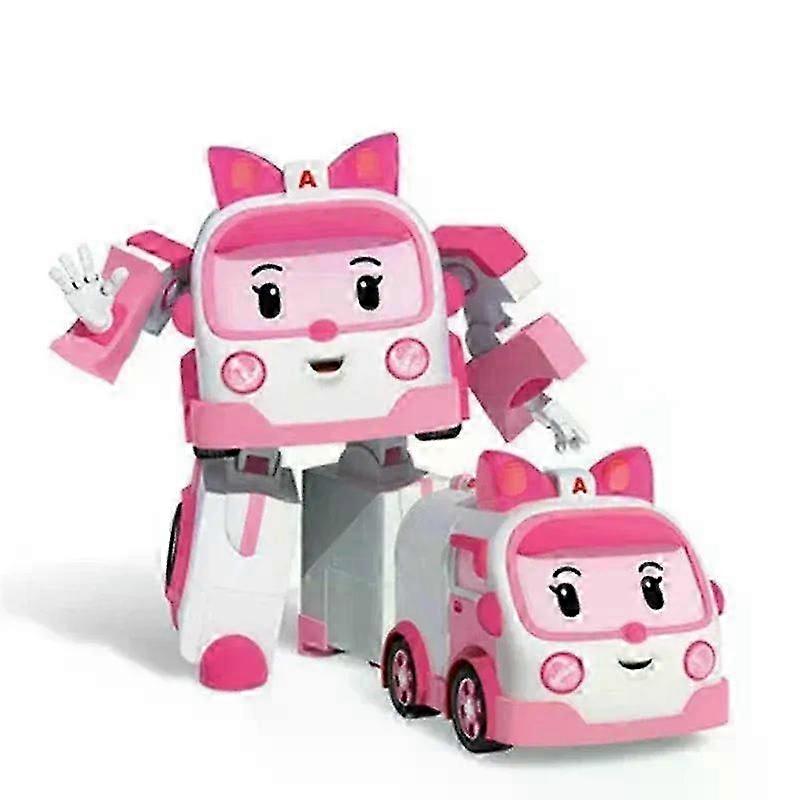 Silverlit Robocar Korea Robot Kids Toys Plastics Transformed Cars ロイ・ヘイリー アニメ アクションフィギュア 漫画 おもちゃ 車 子供 ギフト