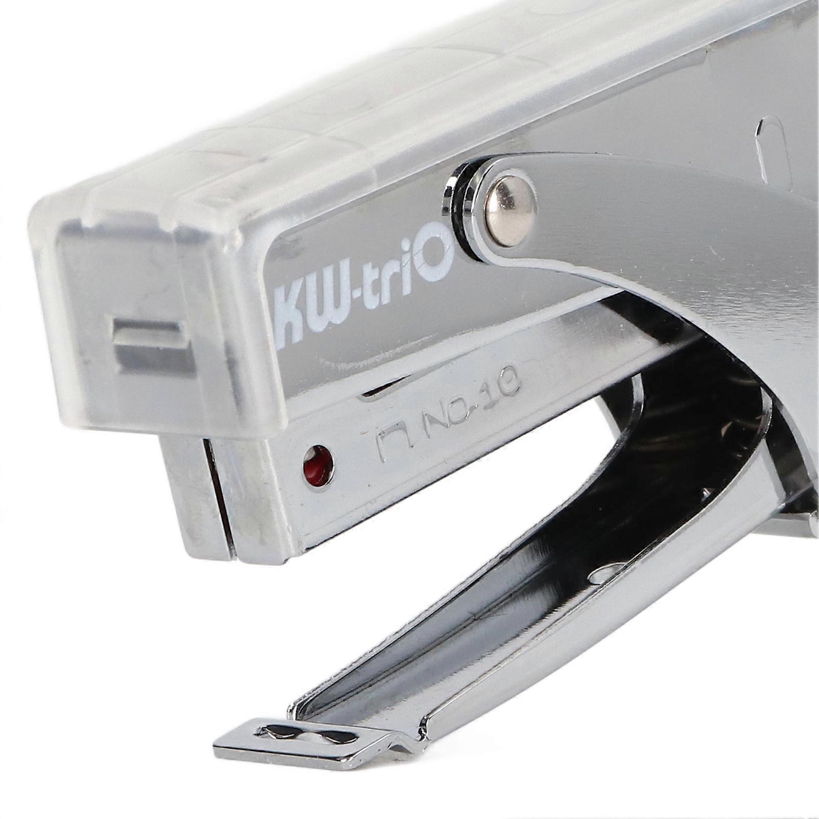 Hand Held Stapler 10 Sheets Capacity Ergonomic Labor Saving Mini Stapler for Binding Documents Transparent