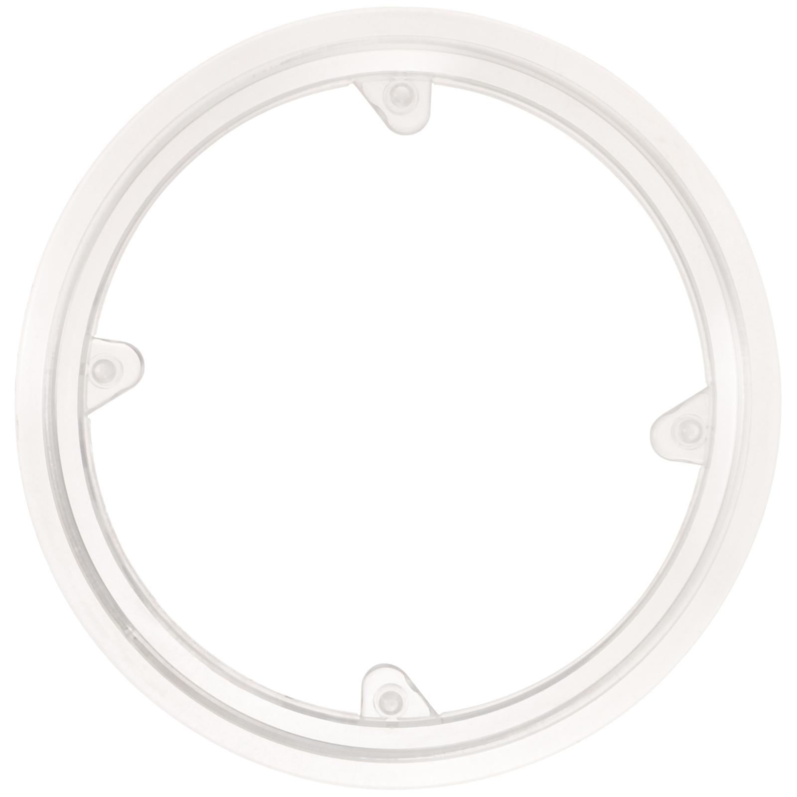 White Bike Chainring Guard for Mountain Bikes with Durable PVC Material Enhances Appearance and Protection