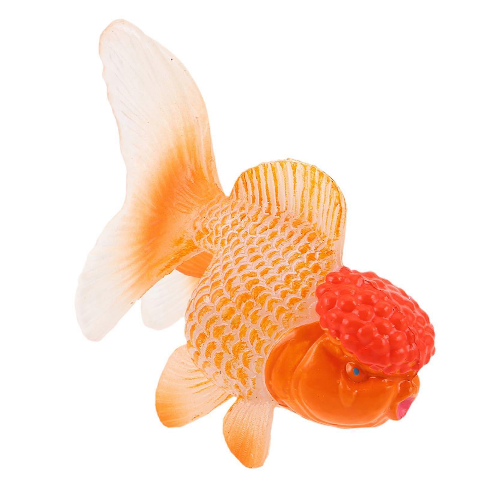 Realistic Artificial Goldfish Model Mini Fish Decoration Made of Plastic for Aquariums – Cognitive Toy – Simulated Marine Animal Figures