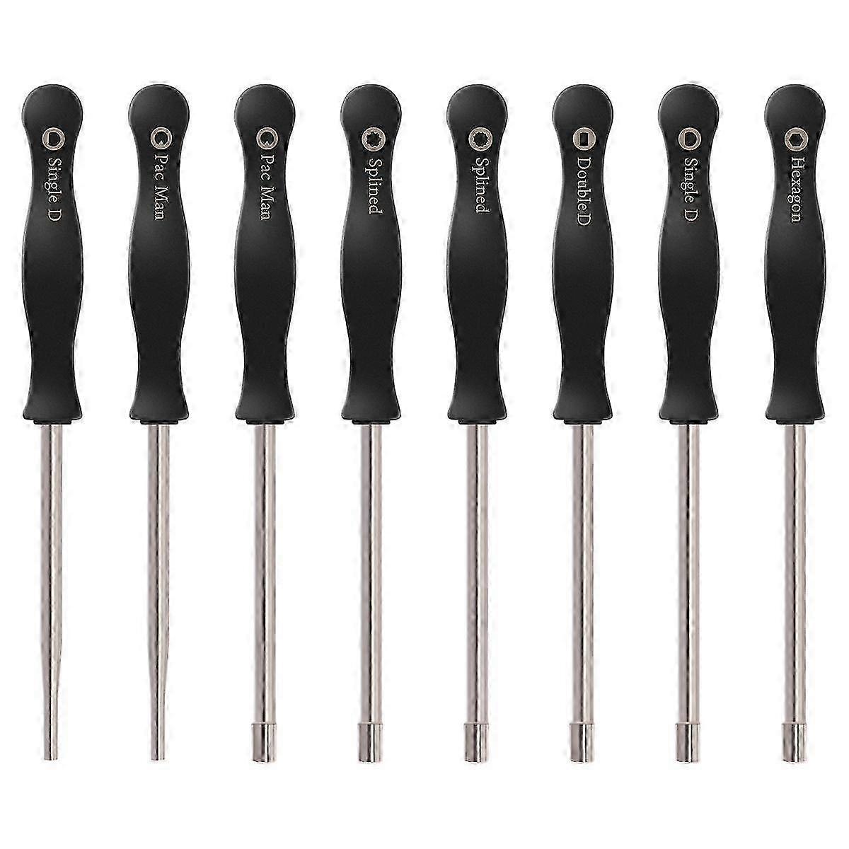 8 pcs Screwdriver Carburetor Adjustment Tool Single D Double D Hexagon Hex Socket Kit Set