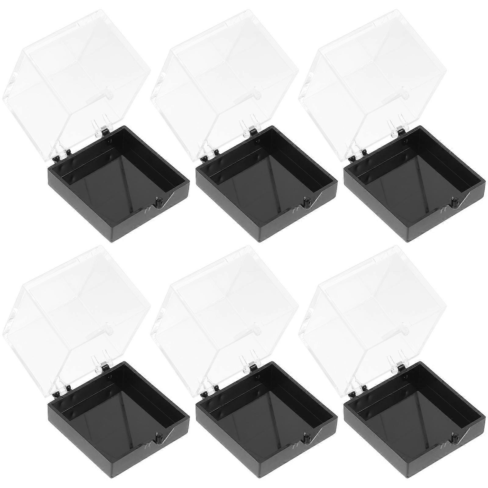 Rock Collection Storage Box Specimen Box Display Protection Collectibles 3.50x3.50x3.50cm 6Pcs