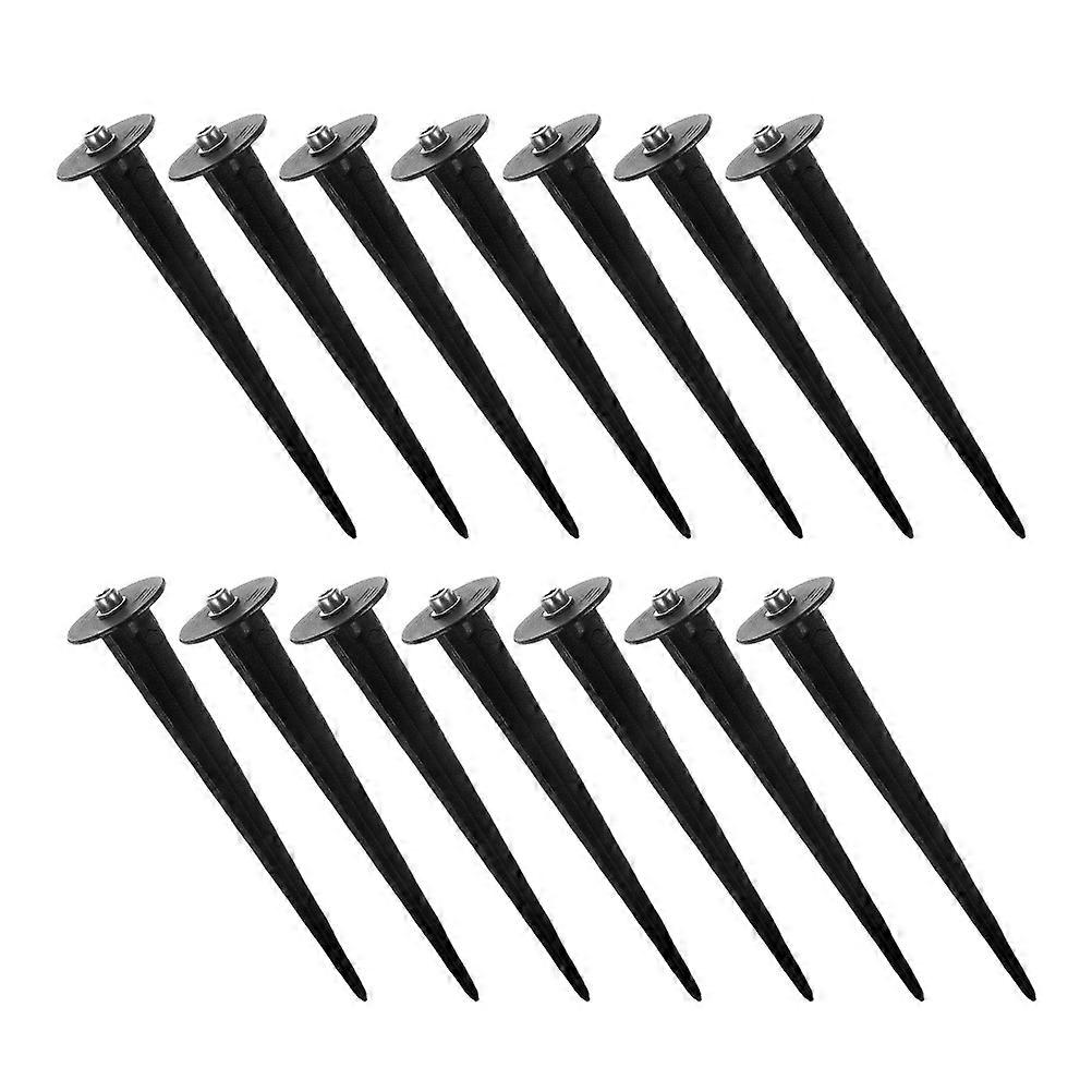 Yard Stakes For Decorations Aluminum Ground Spikes Landscape Light Stakes Various Weather Conditions Square 14Pcs