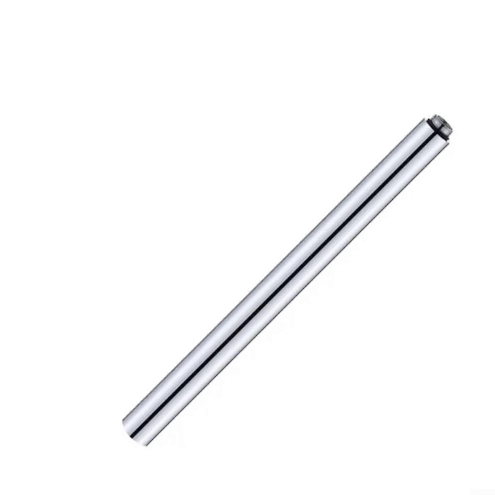 Shower Head Extender 30cm Round Stainless Steel, 1.8cm Diameter Handheld Shower Extension Pipe For Bathroom, Chrome Finish