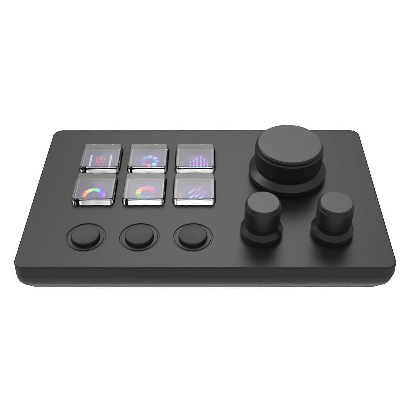 Creative Designers 12Key Keyboard With LED Lighting And Durability Mechanical Switches for Stream Control Deck Keypad  Black