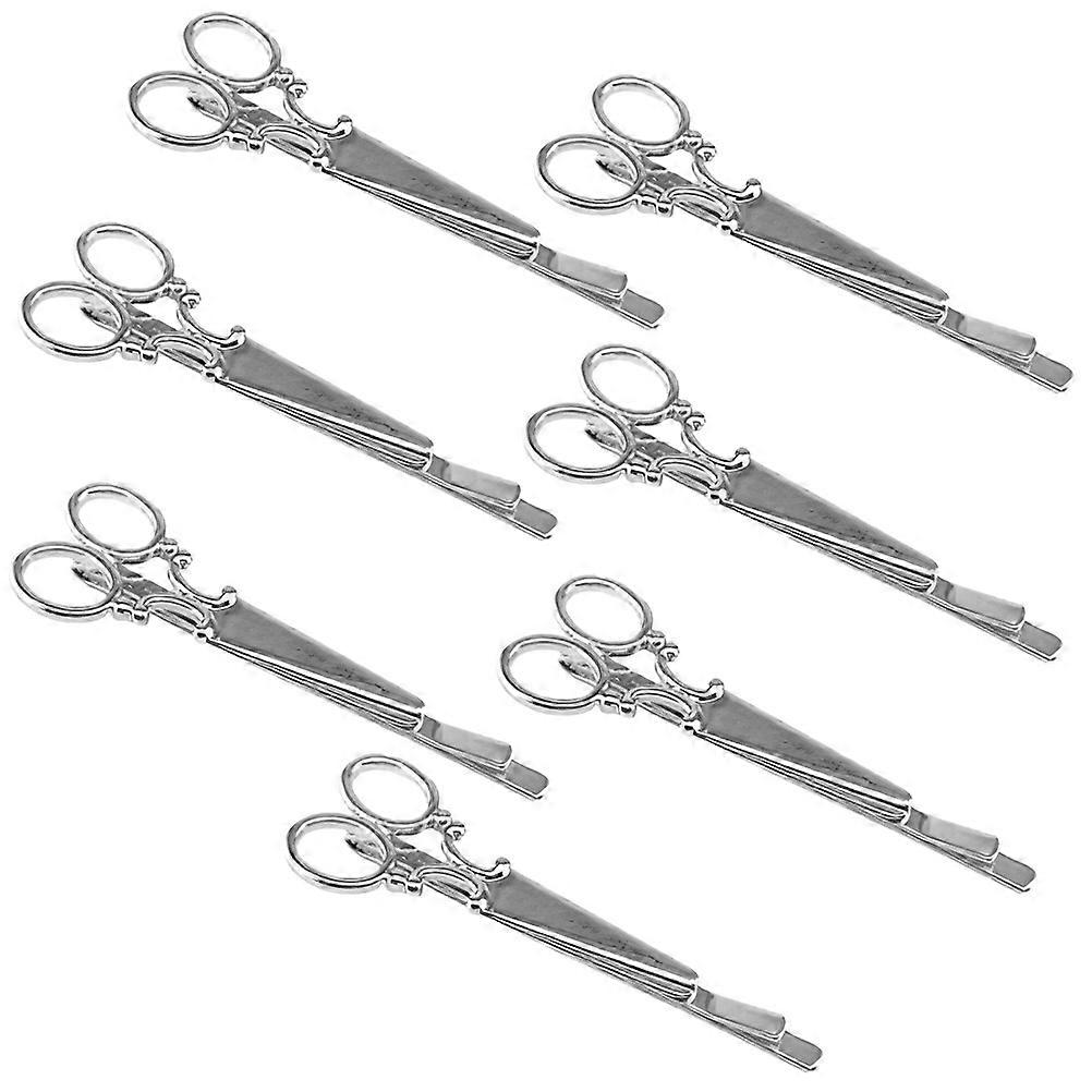 7 Pieces Hair Clips with Unique Design for Women in Silver Alloy Perfect for Daily Use and Special