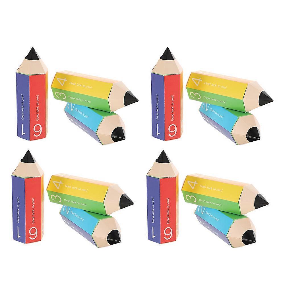 Storage Box Pencil-Shaped Candy Container for 12Pcs Gift Boxes