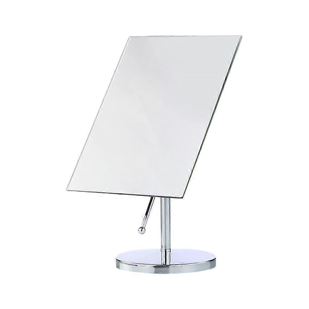 Round Desktop Mirror With Metal Stand For Shaving And Makeup 13.5x13.5cm Suitable For Bedroom Dressers 1Pack