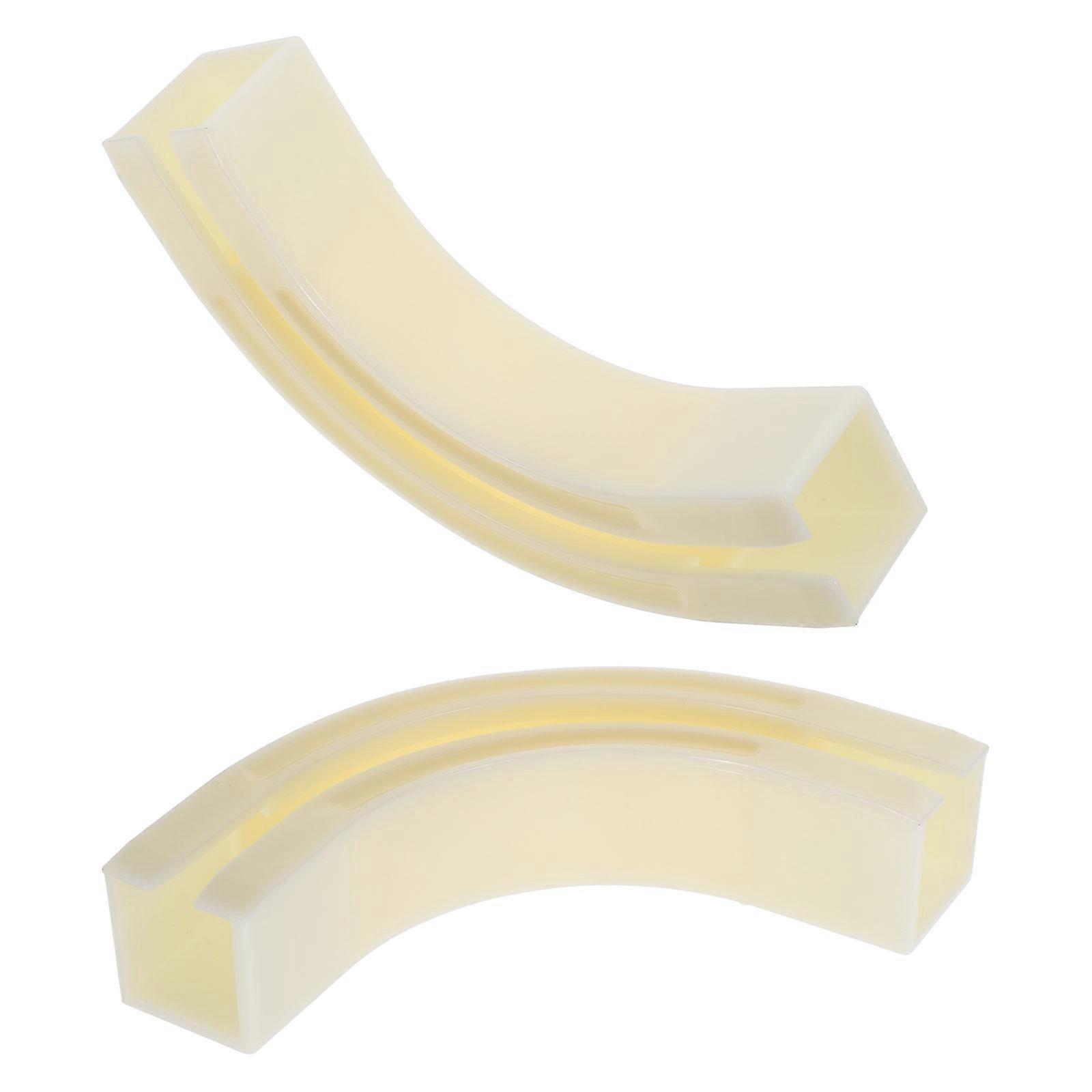 White Plastic Ceiling Curtain Track with 90 Degree Corner Connectors for Flexible Installation and Elegant Design 2 Pieces