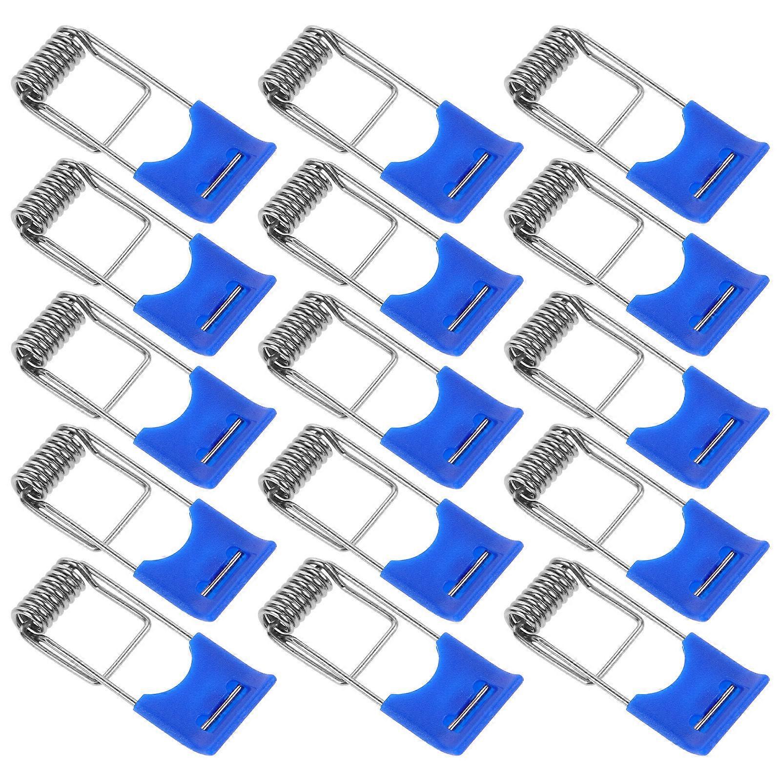 Downlight Retaining Clamp Recessed Light Fixing Indoor Lighting Installation Sky-Blue Rectangular 100Set