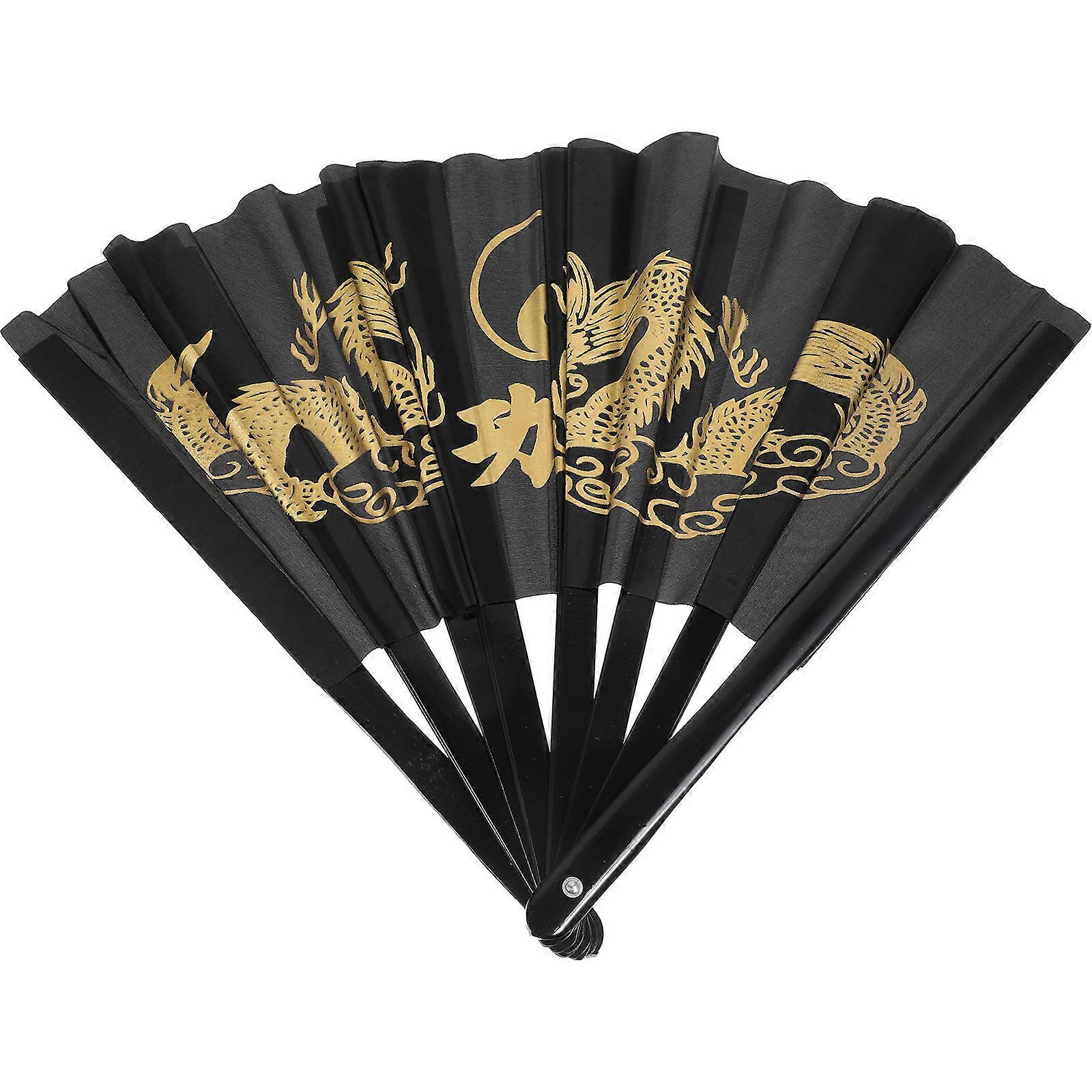 Retro Hand Fan with Vintage Design for Kids Playing Multi Color Cloth Foldable Fan 6.5 inches