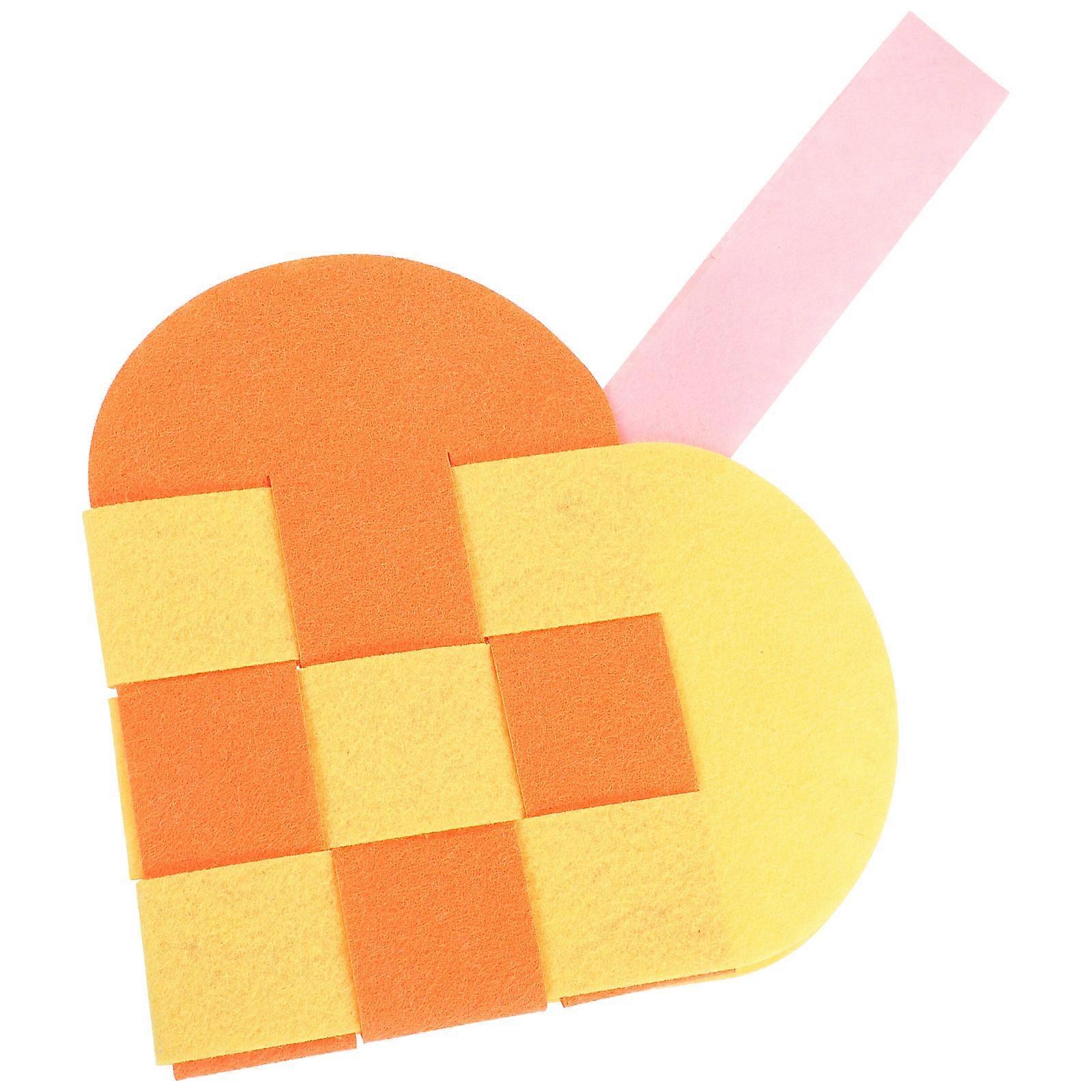 Felt Material Souvenir Storage Pouch Heart-Shaped Bag For Festival Present Bag 22.00X14.50X0.50Cm 1Pcs