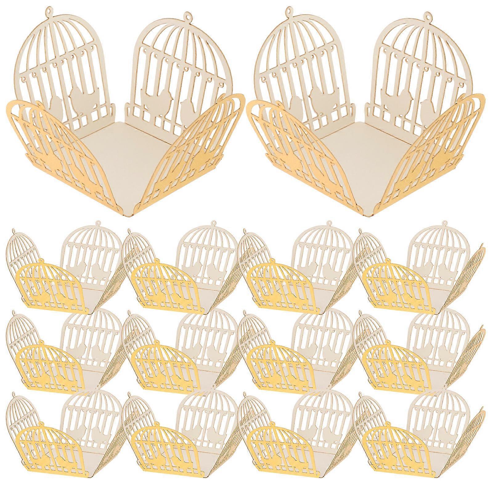 Candy Wrapping Paper Reflective Gold Packaging For Celebration 50Pcs