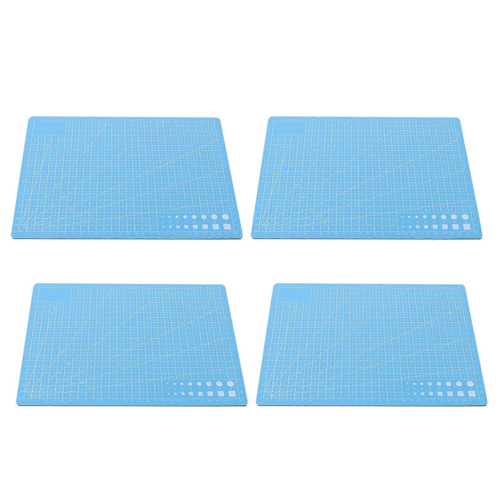 Blue PVC Cutting Board Mats for Engraving Art Tools 4Pcs Set