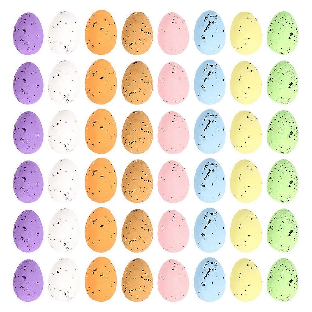 Adorable Egg Crafts 100Pcs Colored Foam Eggs Suitable For Decoration Ornaments During Easter Party Unique Style