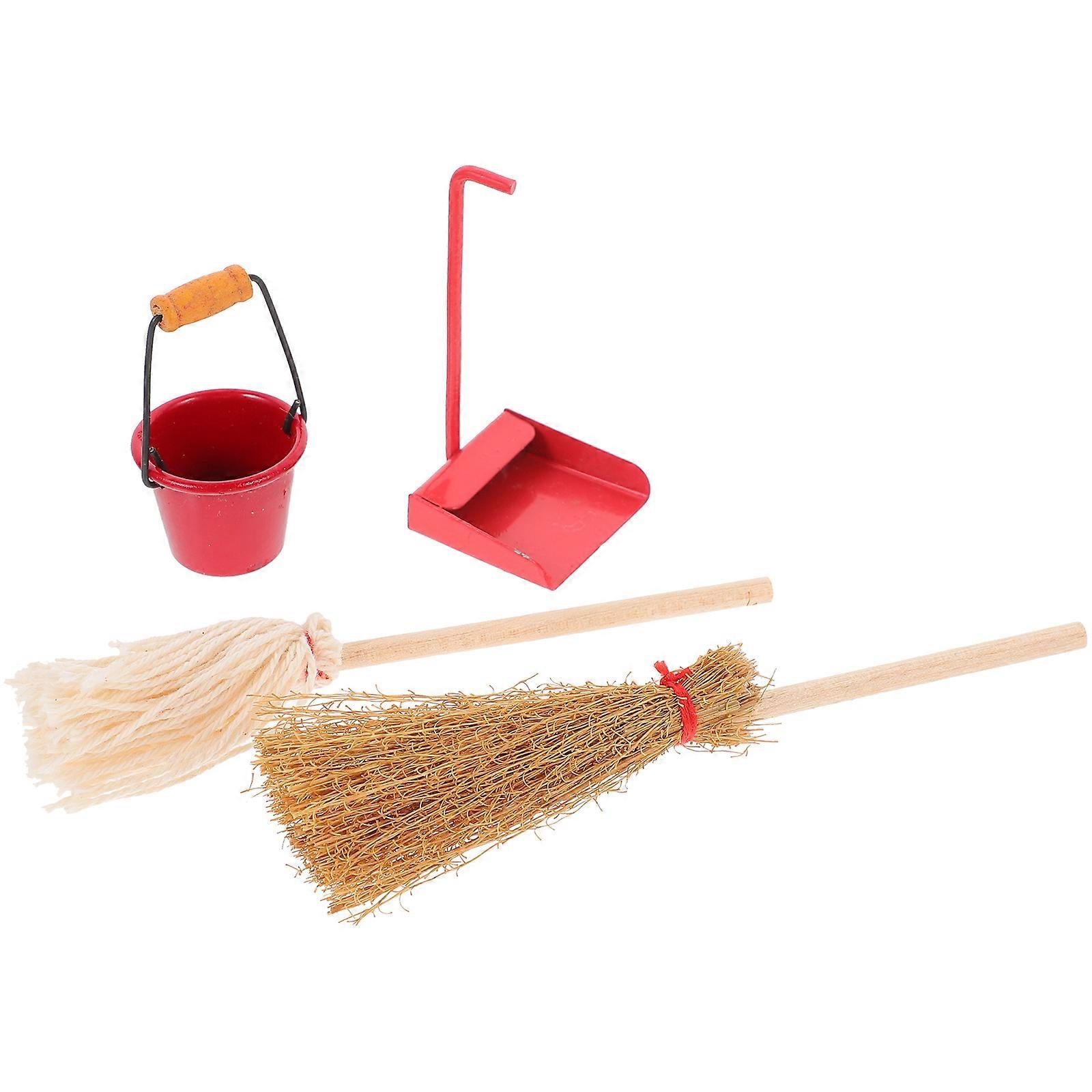 Cleaning Toy For Dollhouse 1 Set Miniature House Props For Kids 12.00X3.00X0.40CM Lightweight Design Excellent Craftsmanship